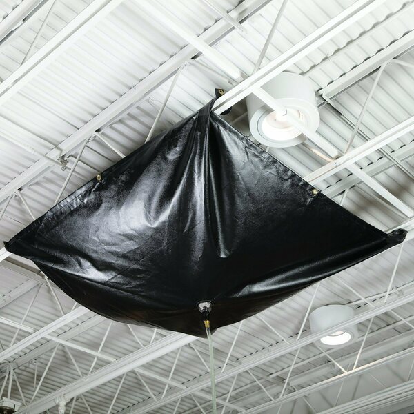 Pig PIG Magnetic Roof Leak Diverter Tarp Black 5' L x 5' W TLS1999-BK